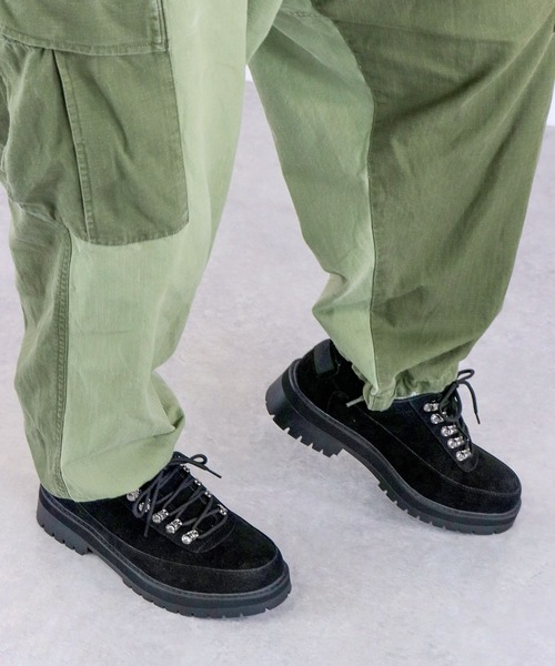 Dedes(デデス)の「ハイソール ショートマウンテンブーツ(ブーツ・メンズ・ブラック系その他/ブラック/ベージュ/ブラック系1/キャメル・41/44/40/42/43)」の14枚目の写真