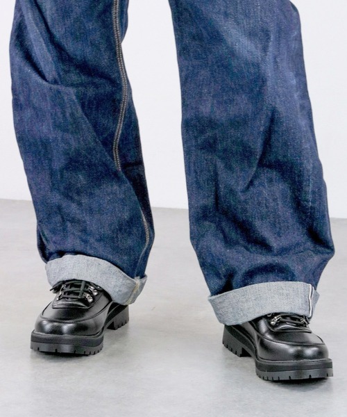 Dedes(デデス)の「ハイソール ショートマウンテンブーツ(ブーツ・メンズ・ブラック系その他/ブラック/ベージュ/ブラック系1/キャメル・41/44/40/42/43)」の8枚目の写真