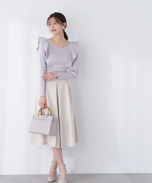 PROPORTION BODY DRESSING（プロポーションボディドレッシング）の「タックスカート / 1213120303（スカート・レディース・オフホワイト/ブルー/ブラック・X-SMALL/MEDIUM/SMALL）」の11枚目の写真