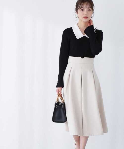 PROPORTION BODY DRESSING（プロポーションボディドレッシング）の「タックスカート / 1213120303（スカート・レディース・オフホワイト/ブルー/ブラック・X-SMALL/MEDIUM/SMALL）」の12枚目の写真