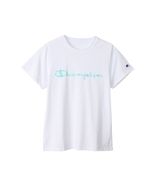 Champion(チャンピオン)の「【Champion/チャンピオン】レディース スポーツ ショートスリーブTシャツ(Tシャツ/カットソー・レディース・ライトグリーン系/ホワイト×グリーン/ホワイト系その他4/ピンク系その他2・MEDIUM/LARGE)」の2枚目の写真