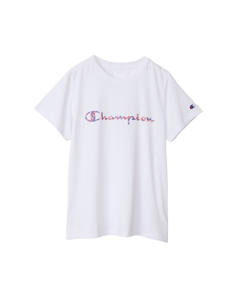 Champion(チャンピオン)の「【Champion/チャンピオン】レディース スポーツ ショートスリーブTシャツ(Tシャツ/カットソー・レディース・ライトグリーン系/ホワイト×グリーン/ホワイト系その他4/ピンク系その他2・MEDIUM/LARGE)」の1枚目の写真