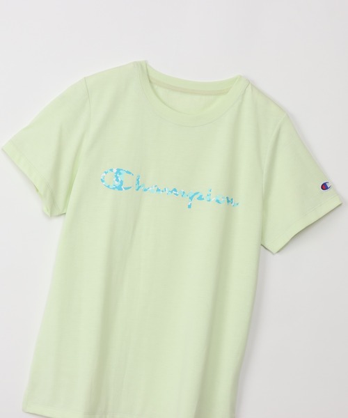 Champion(チャンピオン)の「【Champion/チャンピオン】レディース スポーツ ショートスリーブTシャツ(Tシャツ/カットソー・レディース・ライトグリーン系/ホワイト×グリーン/ホワイト系その他4/ピンク系その他2・MEDIUM/LARGE)」の13枚目の写真