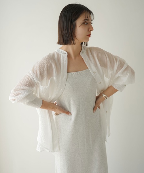 rectangle（レクタングル）の「カップ付キャミワンピース（ワンピース・レディース・ブラック/ブラウン/オートミール/チャコールグレー・FREE）」の15枚目の写真