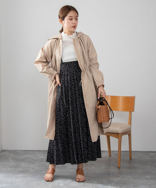 NOLLEY’S（ノーリーズ）の「【WEB限定カラーあり】ウォッシャブルナイロンタスランコート（その他アウター・レディース・ベージュ/オフホワイト/ネイビー/ブルー・38/36）」の21枚目の写真