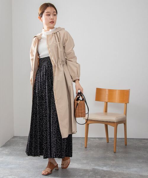 NOLLEY’S（ノーリーズ）の「【WEB限定カラーあり】ウォッシャブルナイロンタスランコート（その他アウター・レディース・ベージュ/オフホワイト/ネイビー/ブルー・38/36）」の18枚目の写真