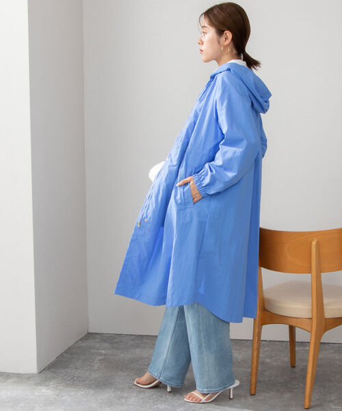 NOLLEY’S（ノーリーズ）の「【WEB限定カラーあり】ウォッシャブルナイロンタスランコート（その他アウター・レディース・ベージュ/オフホワイト/ネイビー/ブルー・38/36）」の10枚目の写真