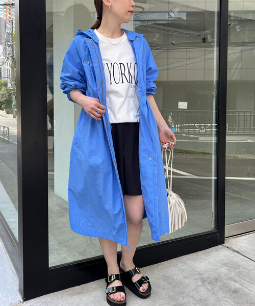 NOLLEY’S（ノーリーズ）の「【WEB限定カラーあり】ウォッシャブルナイロンタスランコート（その他アウター・レディース・ベージュ/オフホワイト/ネイビー/ブルー・38/36）」の8枚目の写真