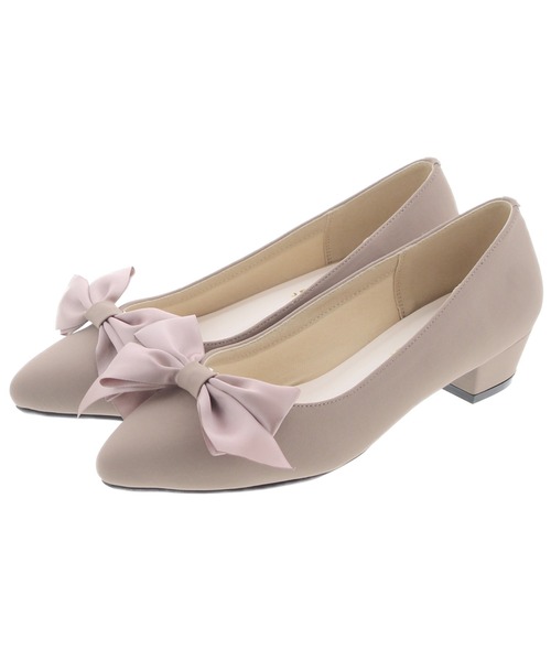 JELLY BEANS（ジェリービーンズ）の「【WEB限定】2WAYリボンポインテッドトゥパンプス(217-10275)JELLY BEANS(ジェリービーンズ)（パンプス・レディース・ブラック/グレイッシュベージュ/ラベンダー・22.5/23/23.5/24/24.5/22/25）」の9枚目の写真