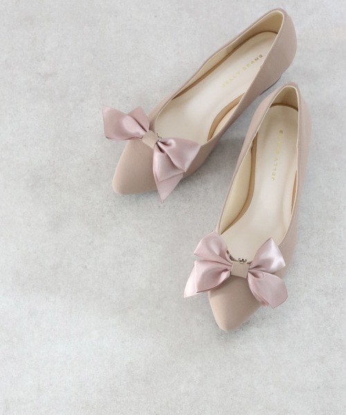 JELLY BEANS（ジェリービーンズ）の「【WEB限定】2WAYリボンポインテッドトゥパンプス(217-10275)JELLY BEANS(ジェリービーンズ)（パンプス・レディース・ブラック/グレイッシュベージュ/ラベンダー・22.5/23/23.5/24/24.5/22/25）」の14枚目の写真