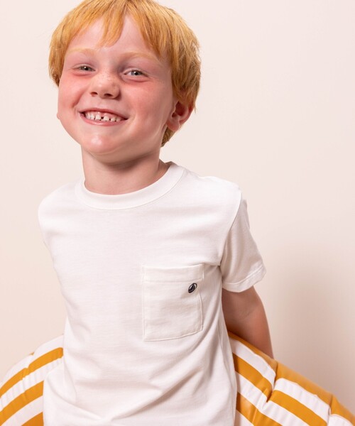 PETIT BATEAU（プチバトー）の「コットン半袖Ｔシャツ（Tシャツ/カットソー・キッズ・オフホワイト/ダークネイビー・5YEAR/4YEAR/3YEAR）」の11枚目の写真