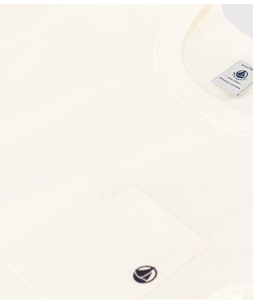 PETIT BATEAU（プチバトー）の「コットン半袖Ｔシャツ（Tシャツ/カットソー・キッズ・オフホワイト/ダークネイビー・5YEAR/4YEAR/3YEAR）」の7枚目の写真