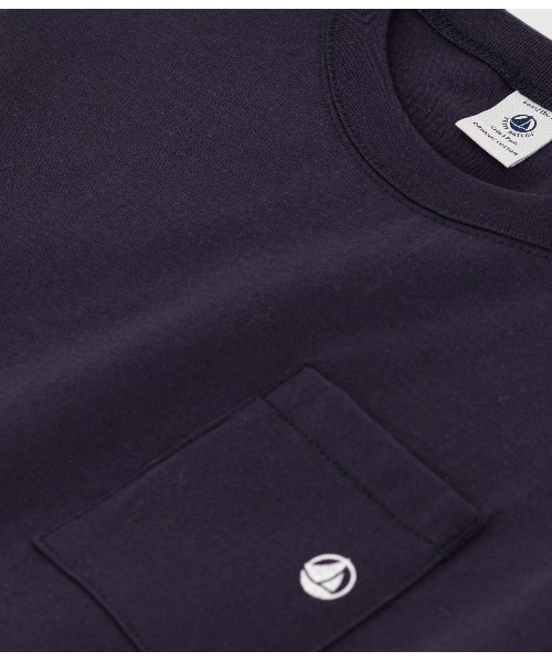 PETIT BATEAU（プチバトー）の「コットン半袖Ｔシャツ（Tシャツ/カットソー・キッズ・オフホワイト/ダークネイビー・5YEAR/4YEAR/3YEAR）」の6枚目の写真
