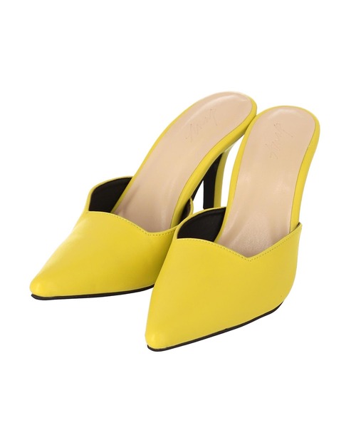 ANAP(アナップ)の「スクエアカットミュール(パンプス・レディース・ホワイト/ブラック/イエロー×グリーン・LL/L/S/M)」の14枚目の写真