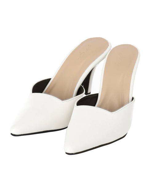 ANAP(アナップ)の「スクエアカットミュール(パンプス・レディース・ホワイト/ブラック/イエロー×グリーン・LL/L/S/M)」の12枚目の写真