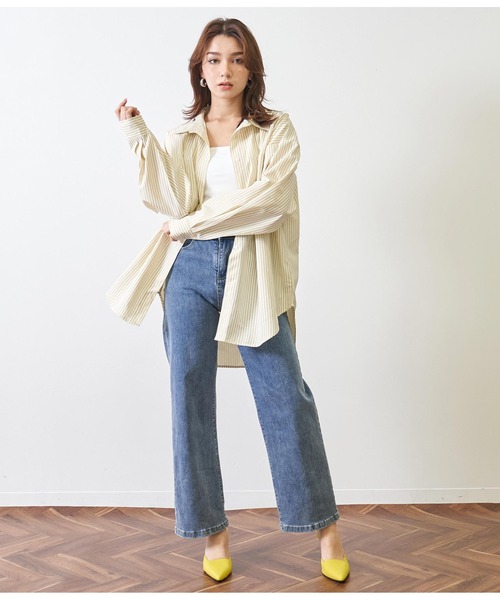 ANAP(アナップ)の「スクエアカットミュール(パンプス・レディース・ホワイト/ブラック/イエロー×グリーン・LL/L/S/M)」の10枚目の写真