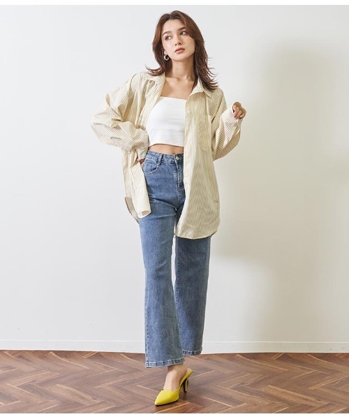 ANAP(アナップ)の「スクエアカットミュール(パンプス・レディース・ホワイト/ブラック/イエロー×グリーン・LL/L/S/M)」の16枚目の写真