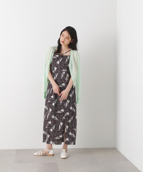 N.(N. Natural Beauty Basic)(エヌエヌナチュラルビューティーベーシック)の「◆レヴィータVカーディガン(カーディガン/ボレロ・レディース・オフホワイト/ブラック/モカ/ミント/ブラック系その他・MEDIUM)」の20枚目の写真