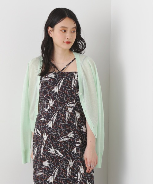 N.(N. Natural Beauty Basic)(エヌエヌナチュラルビューティーベーシック)の「◆レヴィータVカーディガン(カーディガン/ボレロ・レディース・オフホワイト/ブラック/モカ/ミント/ブラック系その他・MEDIUM)」の21枚目の写真