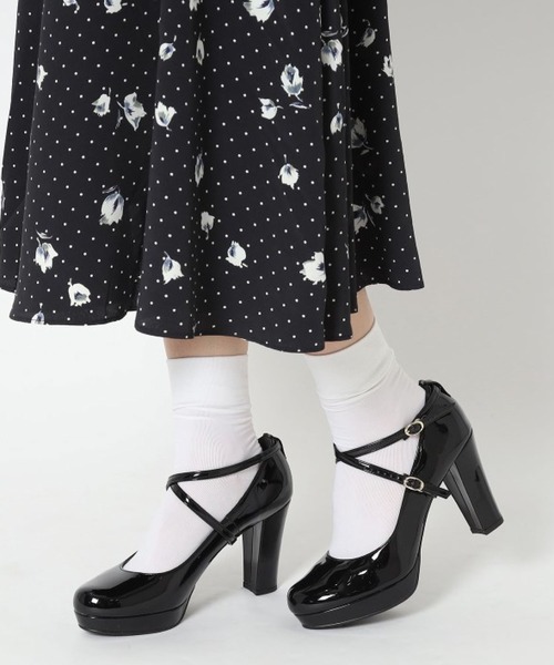 ESPERANZA(エスペランサ)の「5WAYチャンキーヒール厚底パンプス(パンプス・レディース・オレンジ系その他4/ブラック系1/ブラック系2/ベージュ系2/ブラック/ベージュ・21.5cm/22.0cm/24.5cm/25.0cm/25.5cm/22.5cm/23.0cm/23.5cm/24.0cm)」の2枚目の写真