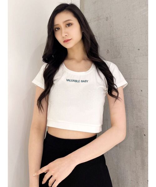 GYDA（ジェイダ）の「VALUABLE BABY クロップドTシャツ（Tシャツ