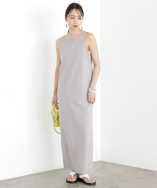 GeeRA(ジーラ)の「アメスリストレッチポンチワンピース(ワンピース・レディース・ブラック/グレー・LARGE/MEDIUM)」の3枚目の写真