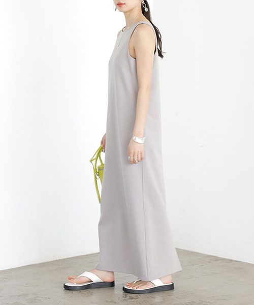 GeeRA(ジーラ)の「アメスリストレッチポンチワンピース(ワンピース・レディース・ブラック/グレー・LARGE/MEDIUM)」の5枚目の写真