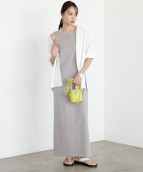 GeeRA(ジーラ)の「アメスリストレッチポンチワンピース(ワンピース・レディース・ブラック/グレー・LARGE/MEDIUM)」の8枚目の写真