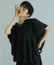 manana suerte | 【新カラー登場】コットンリネンフリルプルオーバー(Tシャツ/カットソー)
