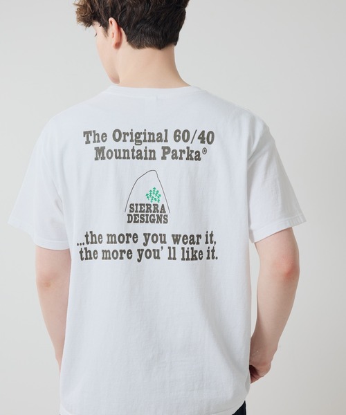 SIERRA DESIGNS(シェラデザイン)の「<Good Onコラボ> USAコットン100% Good On × SIERRA DESIGNS YOU'LL LIKE IT TEE(Tシャツ/カットソー・メンズ・ホワイト/スミクロ/ブラック/グレー/ライトブラウン・MEDIUM/LARGE/X-LARGE/SMALL)」の1枚目の写真