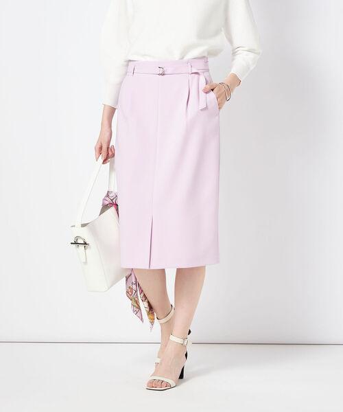 NOLLEY’S Sophi（ノーリーズソフィ）の「ライトダブルクロスベルト付タイトスカート（スカート・レディース・ホワイト/ベビーピンク/グレイッシュベージュ/ブラック・34/38/36）」の12枚目の写真