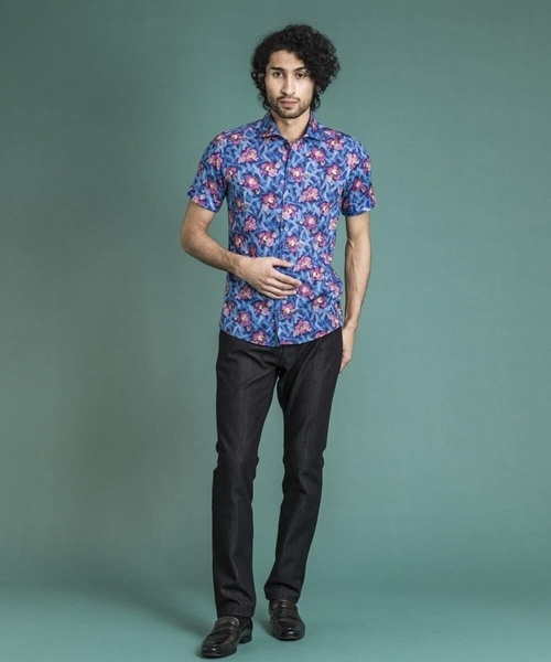 MICHEL KLEIN HOMME (ミッシェルクランオム)の「《日本製》リバティ半袖シャツ(シャツ/ブラウス・メンズ・ホワイト/ライトブルー/ブルー・X-LARGE/MEDIUM/LARGE)」の15枚目の写真