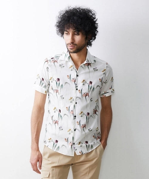 MICHEL KLEIN HOMME (ミッシェルクランオム)の「《日本製》リバティ半袖シャツ(シャツ/ブラウス・メンズ・ホワイト/ライトブルー/ブルー・X-LARGE/MEDIUM/LARGE)」の13枚目の写真