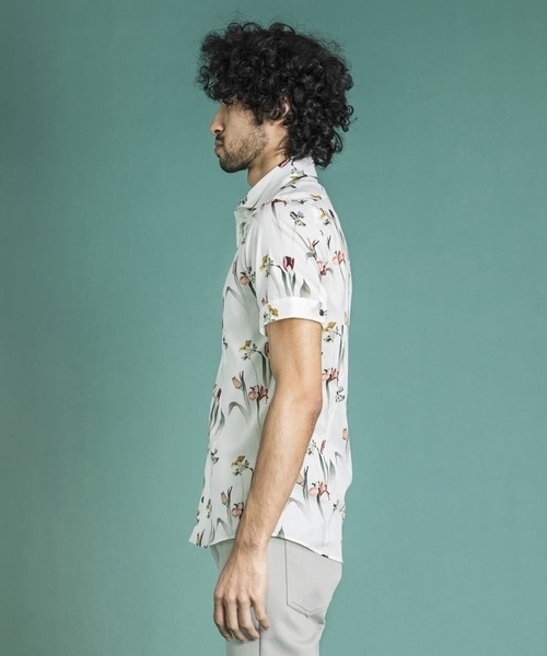 MICHEL KLEIN HOMME (ミッシェルクランオム)の「《日本製》リバティ半袖シャツ(シャツ/ブラウス・メンズ・ホワイト/ライトブルー/ブルー・X-LARGE/MEDIUM/LARGE)」の10枚目の写真
