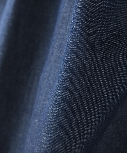 OMNES(オムネス)の「シャンブレー袖ボリュームスキッパー長袖シャツ(シャツ/ブラウス・レディース・ブルー系その他/インディゴブルー・FREE)」の4枚目の写真