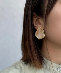 tone（トーン）の「【KuKuLu TOKYO】ニュアンス モチーフ メタル×アクリル ピアス（ピアス（両耳用））」