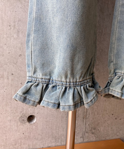 meJane（ミージェーン）の「フリルデザインデニムパンツ（デニムパンツ・レディース・ブルー・S/M/L）」の17枚目の写真