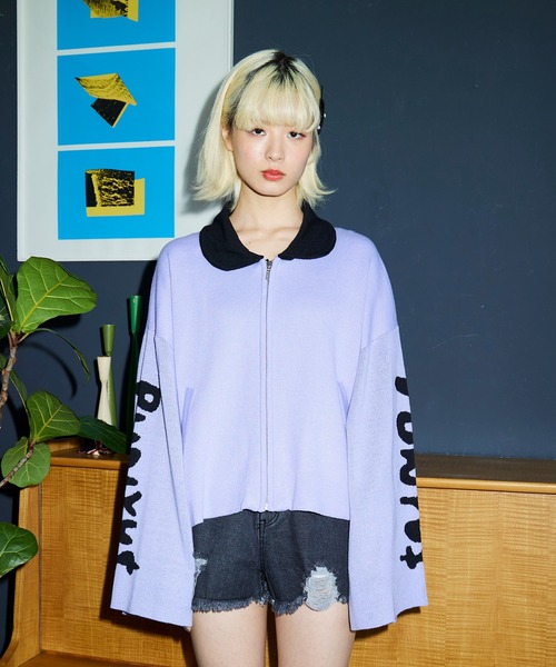 PUNYUS（プニュズ）の「ダメージデニムショートパンツ（デニムパンツ・レディース・ブラック/ライトブルー/スカイブルー・1/2/4/3）」の5枚目の写真