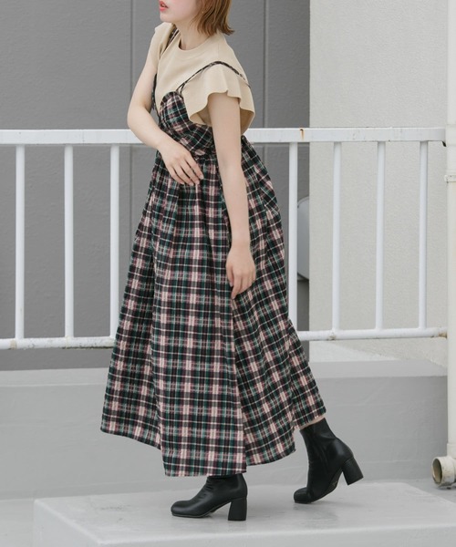 KBF（ケイビーエフ）の「マキシキャミワンピース（ワンピース・レディース・ブラック/イエロー/ブルー系その他・ONE）」の8枚目の写真