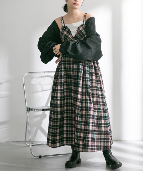 KBF（ケイビーエフ）の「マキシキャミワンピース（ワンピース・レディース・ブラック/イエロー/ブルー系その他・ONE）」の14枚目の写真