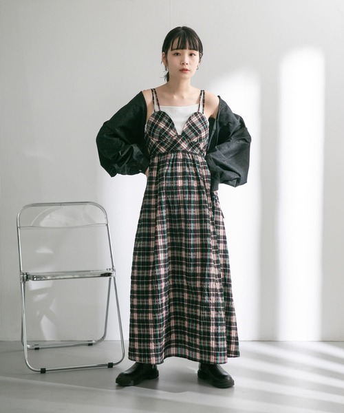 KBF（ケイビーエフ）の「マキシキャミワンピース（ワンピース・レディース・ブラック/イエロー/ブルー系その他・ONE）」の17枚目の写真