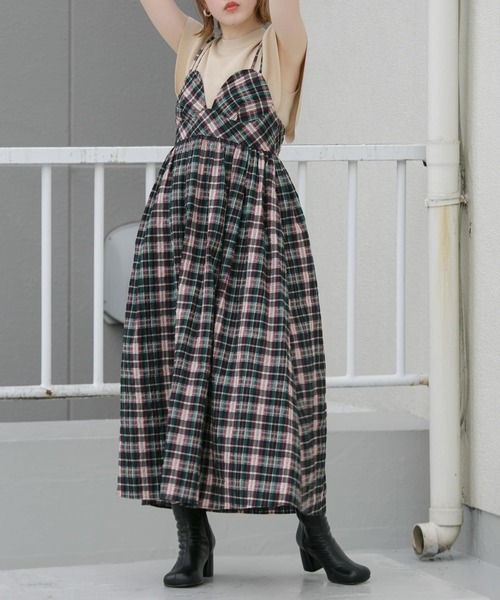 KBF（ケイビーエフ）の「マキシキャミワンピース（ワンピース・レディース・ブラック/イエロー/ブルー系その他・ONE）」の4枚目の写真