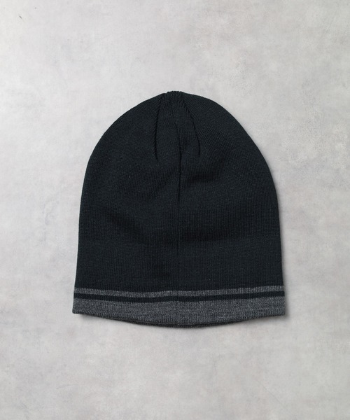 Timberland(ティンバーランド)の「『Timberland』STRIPE LOGO JACQUARD SCARF リバーシブル ニット帽&マフラー セット(ニットキャップ/ビーニー・レディース・ブラック/グレー/キャメル・FREE)」の5枚目の写真