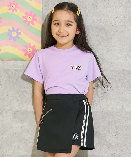 ANAP kids(アナップキッズ)の「ワンポイントロゴTシャツ(Tシャツ/カットソー・キッズ・ホワイト/ブラック/ラベンダー/ミント・120cm/110cm/130cm)」の4枚目の写真
