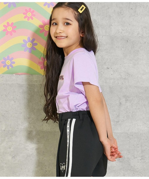 ANAP kids(アナップキッズ)の「ワンポイントロゴTシャツ(Tシャツ/カットソー・キッズ・ホワイト/ブラック/ラベンダー/ミント・120cm/110cm/130cm)」の5枚目の写真