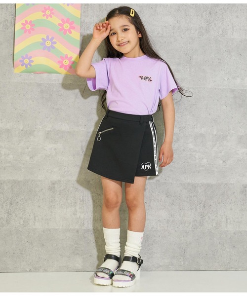 ANAP kids(アナップキッズ)の「ワンポイントロゴTシャツ(Tシャツ/カットソー・キッズ・ホワイト/ブラック/ラベンダー/ミント・120cm/110cm/130cm)」の7枚目の写真