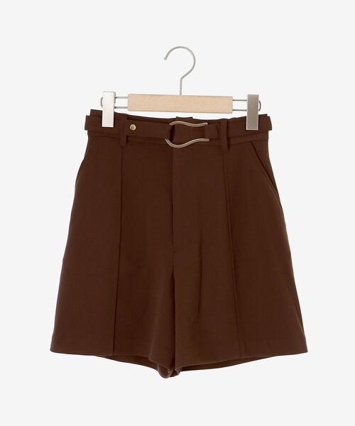 MAJESTIC LEGON（マジェスティックレゴン）の「デザインバックルショートパンツ（その他パンツ・レディース・ブラック/ブラウン・MEDIUM）」の18枚目の写真
