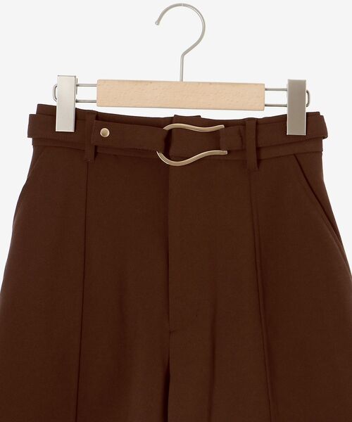 MAJESTIC LEGON（マジェスティックレゴン）の「デザインバックルショートパンツ（その他パンツ・レディース・ブラック/ブラウン・MEDIUM）」の21枚目の写真