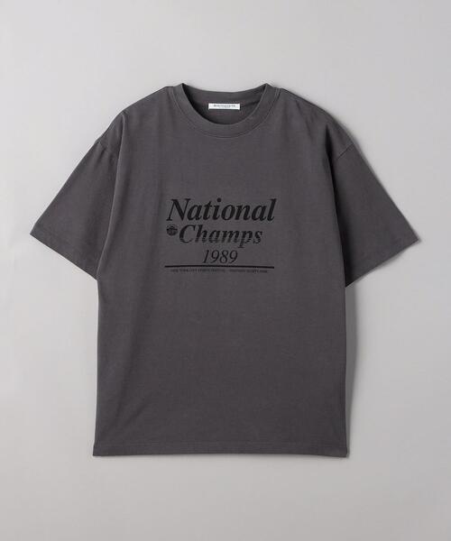BEAUTY&YOUTH UNITED ARROWS(ビューティーアンドユースユナイテッドアローズ)の「コットン天竺 ロゴプリント Tシャツ(Tシャツ/カットソー・レディース・ナチュラル/ダークグレー・FREE)」の12枚目の写真