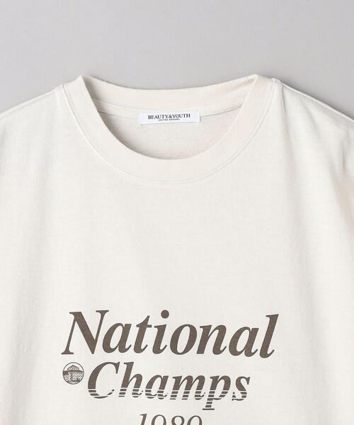 BEAUTY&YOUTH UNITED ARROWS(ビューティーアンドユースユナイテッドアローズ)の「コットン天竺 ロゴプリント Tシャツ(Tシャツ/カットソー・レディース・ナチュラル/ダークグレー・FREE)」の22枚目の写真